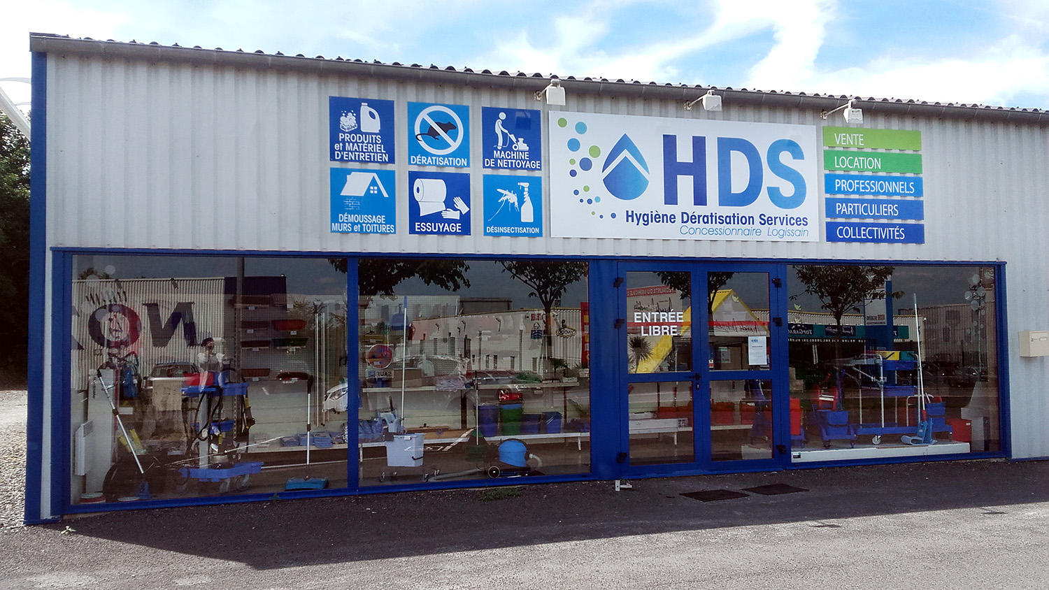 facade magasin hds 50 saint lo