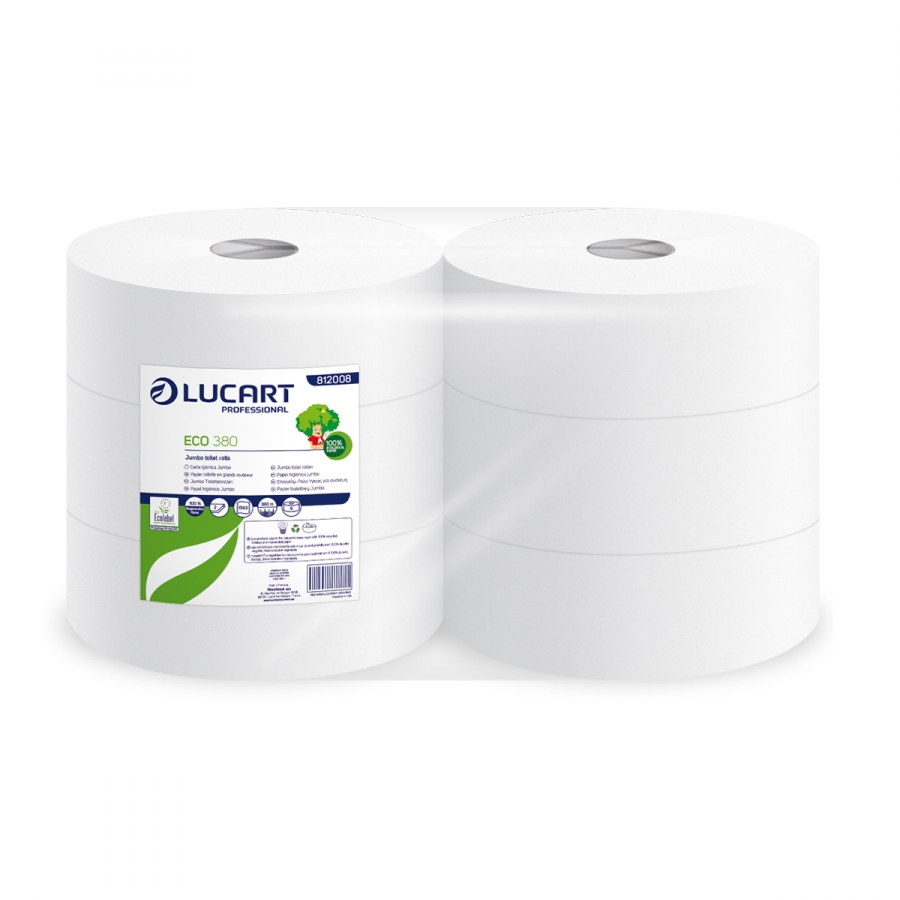 Papier toilette Jumbo ECO LUCART 380m-image